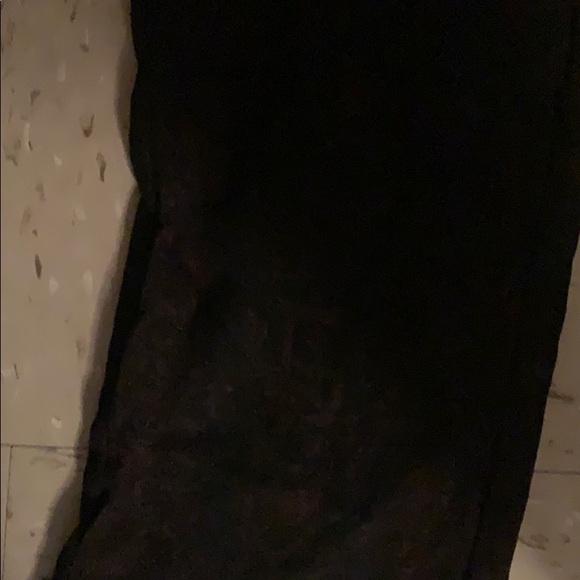 Plus size black pants with purple hints - Picture 2 of 4